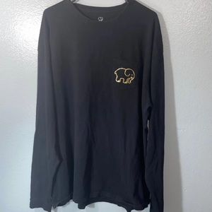 2X ivory ella Black and Gold Long sleeve